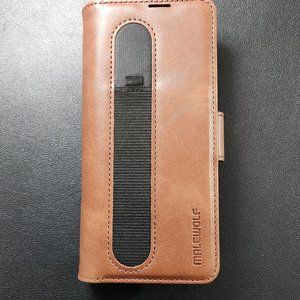 New Never used - Phone Cover for Galaxy Z Fold 5G (2021) Brown - MALEWOLF Compat
